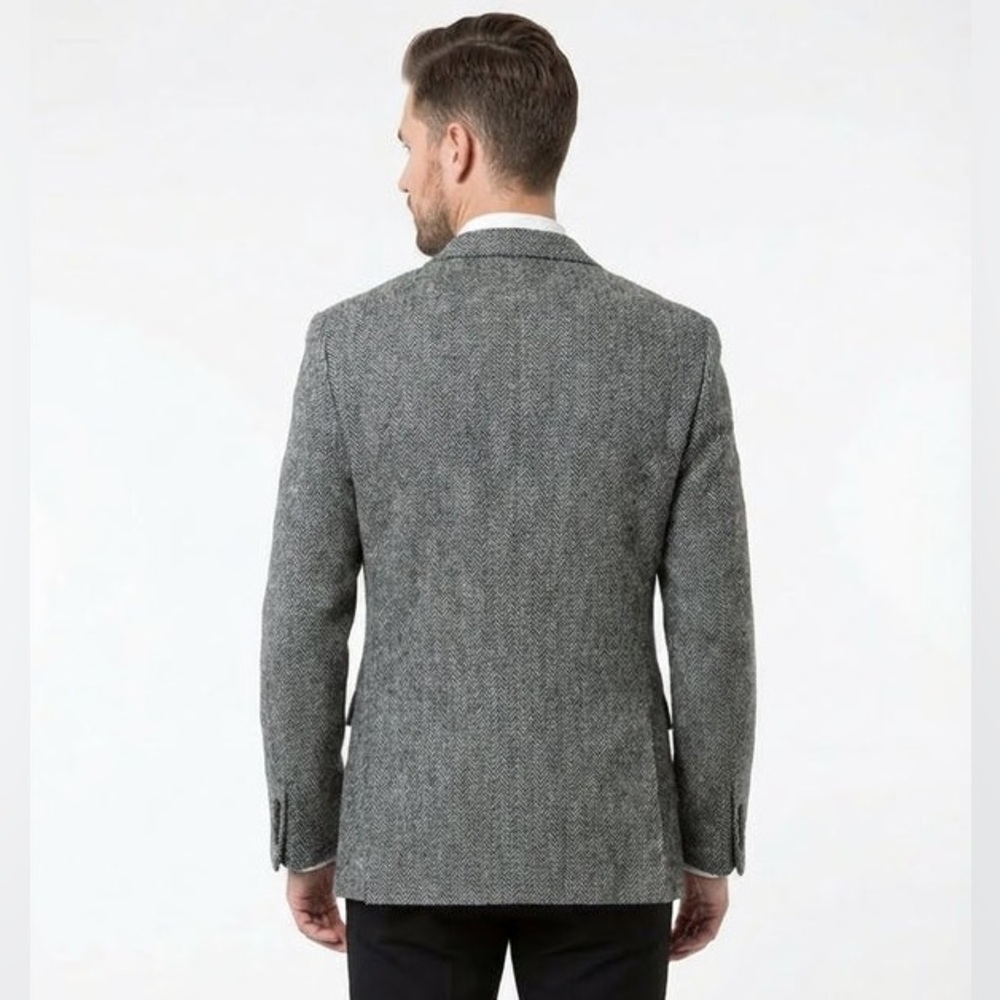 Jos. A. Bank Gray Herringbone Sport Coat - Picture 2 of 8